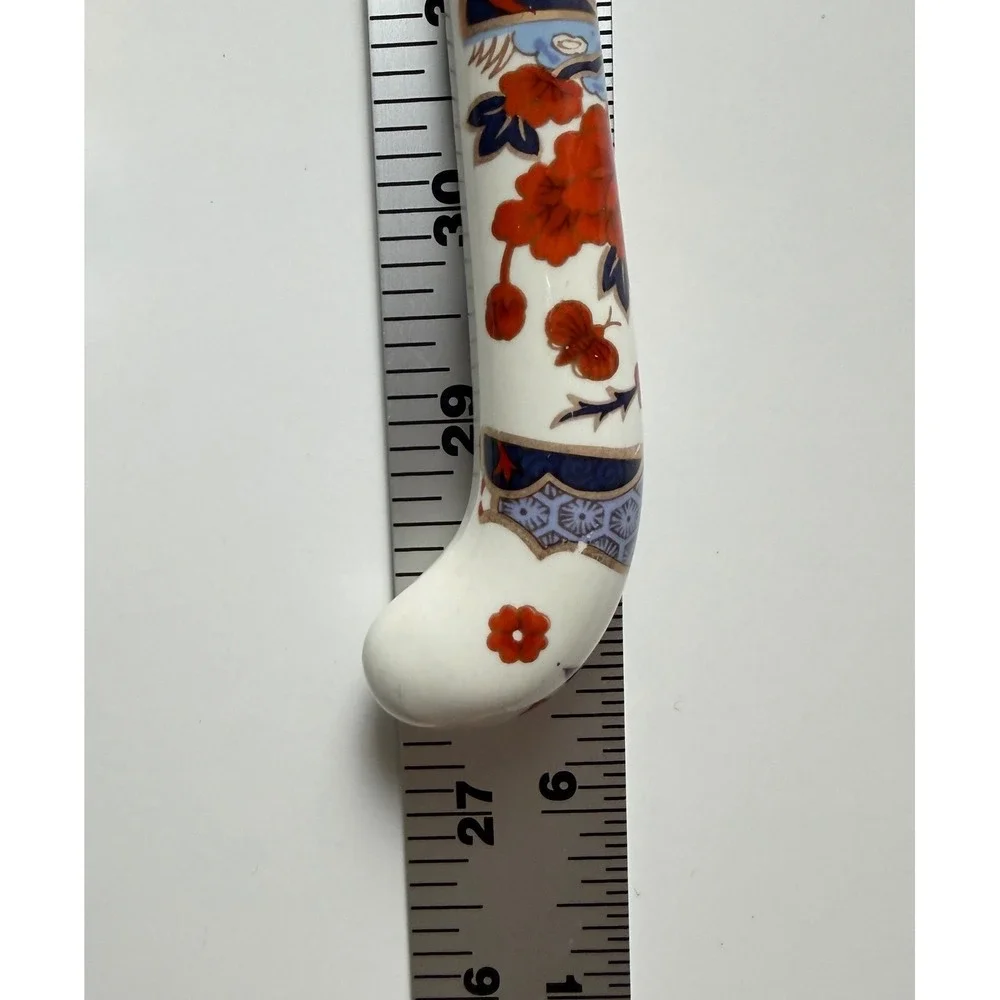 Prill Sheffield England Porcelain Handle‎ Knife Set Floral Cheese Fork 3pc